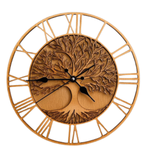 Tree of Life Wall Clock – Elegant Wooden Nature-Inspired Design
